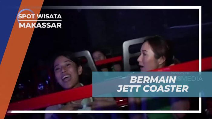 Bermain Jet Coaster di Trans Studio, Makassar