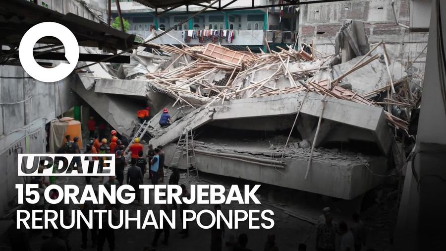 Video Update Ponpes Al Khoziny: Korban Masih Terjebak di 15 Titik Reruntuhan