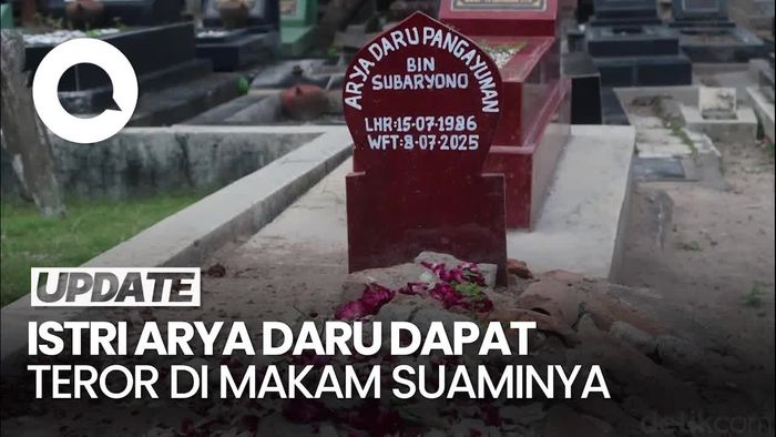 Video Istri Arya Daru Beberkan soal Teror di Makam Suaminya