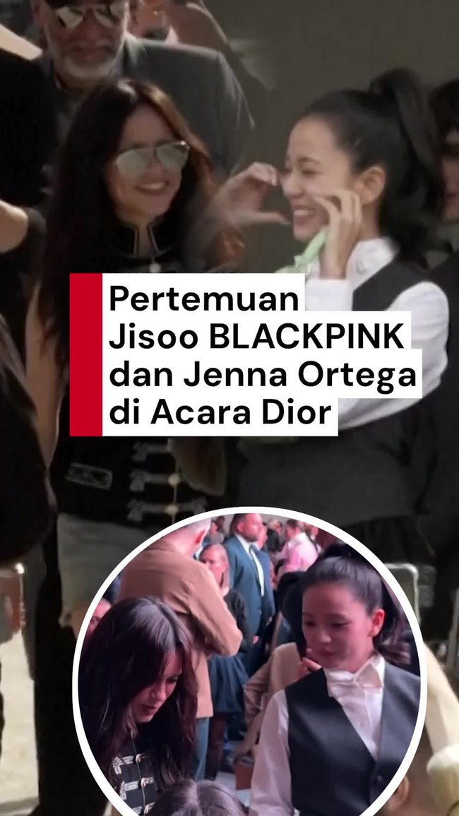 Video: Interaksi Singkat Jisoo BLACKPINK dan Jenna Ortega di Acara Dior
