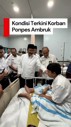 Video: Mensos Ungkap Kondisi Terkini Korban Selamat Ponpes Ambruk
