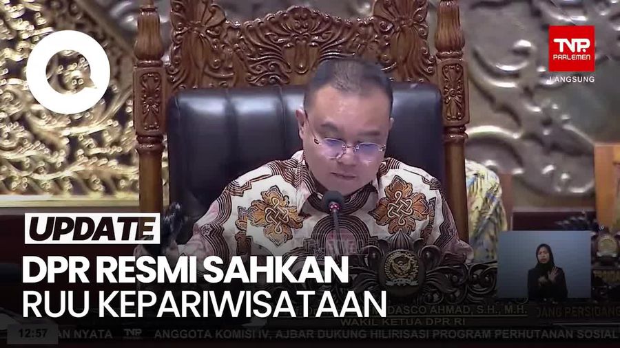 Video: DPR Resmi Sahkan RUU Kepariwisataan Jadi UU