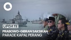 Video: Prabowo-Gibran Saksikan Parade Kapal Perang TNI AL di Teluk Jakarta