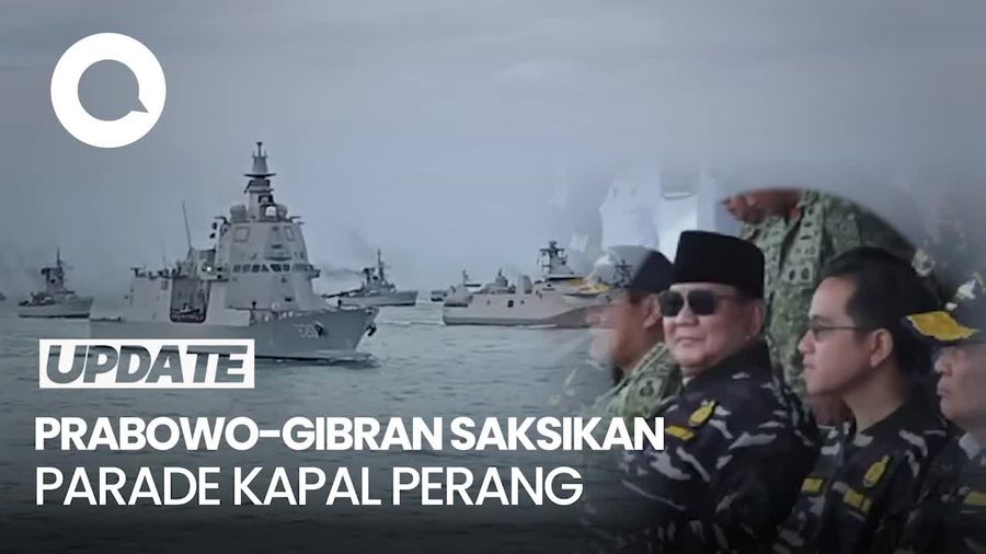 Video: Prabowo-Gibran Saksikan Parade Kapal Perang TNI AL di Teluk Jakarta