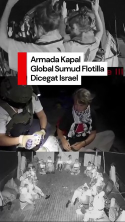 Video: Israel Cegat Kapal Bantuan Sumud Flotilla, Greta Thunberg Ditahan