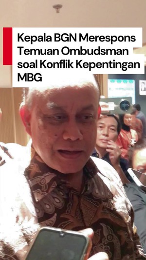 Video Respons BGN Terhadap Temuan Ombudsman soal Konflik Kepentingan di MBG