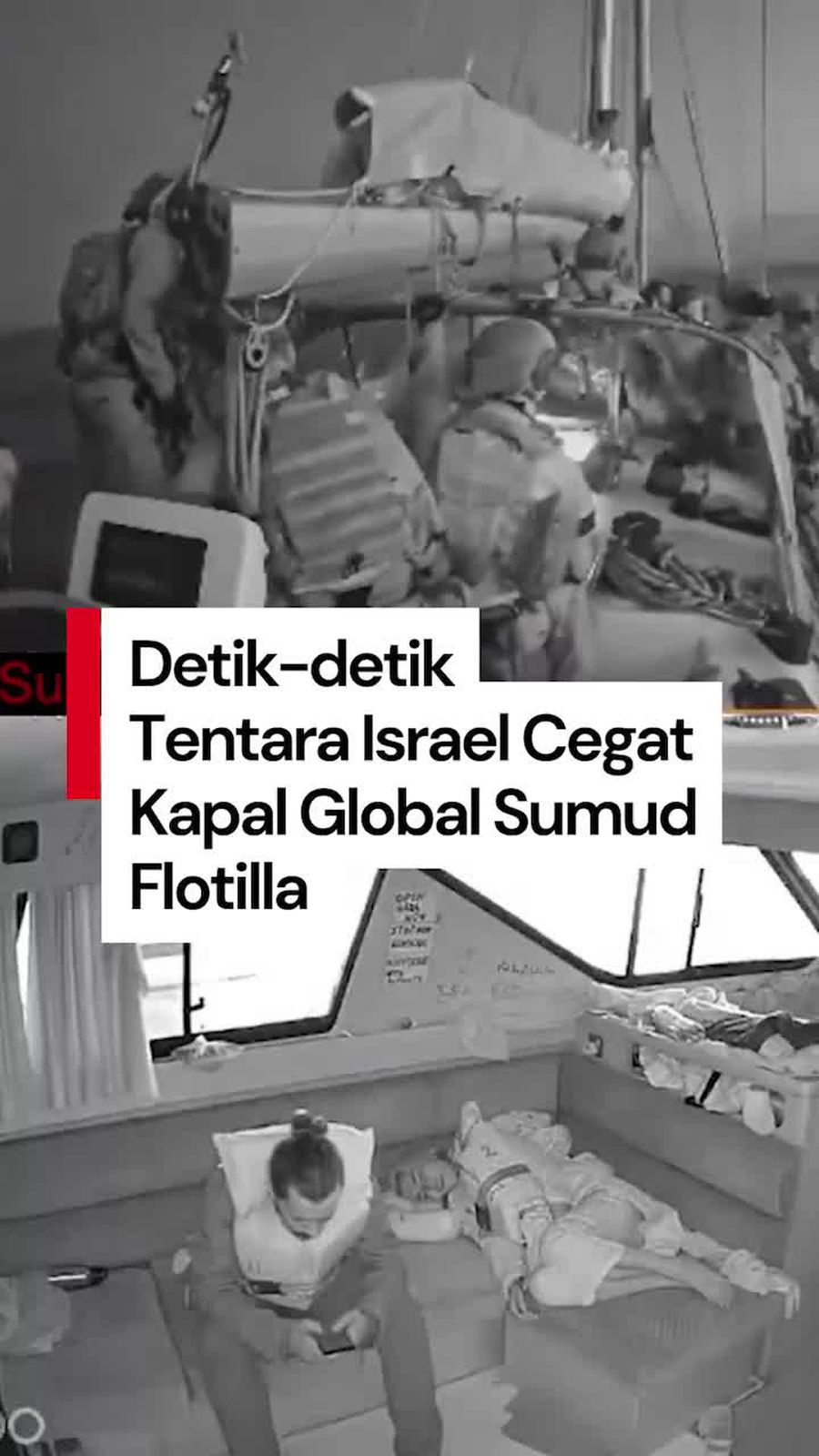 Video Detik-detik Kapal Global Sumud Flotilla Dicegat Tentara Israel