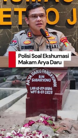 Video Kata Polda Metro Soal Keluarga Arya Daru Minta Ekshumasi Makam