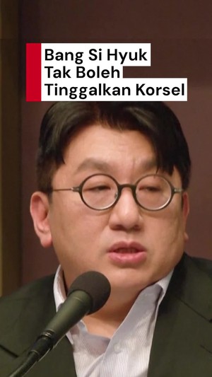 Video Polisi Larang Bos HYBE Bang Si Hyuk Tinggalkan Korea Selatan