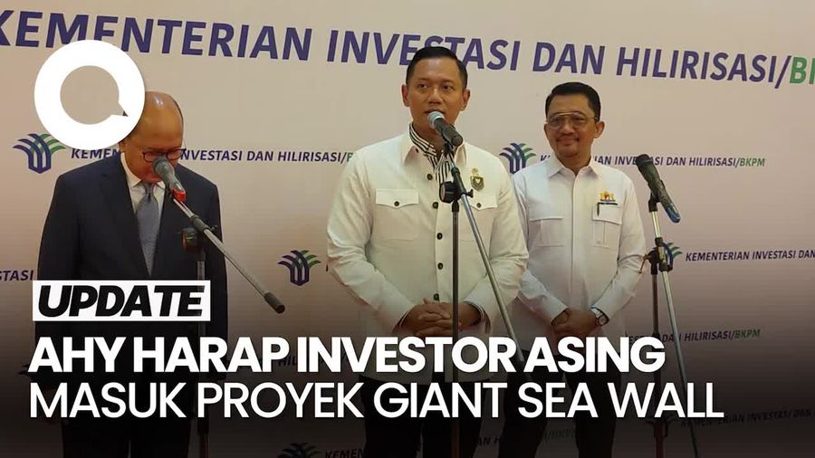 Video AHY Akan Gaet Investor Asing Masuk Proyek Giant Sea Wall