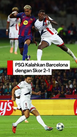 Video: PSG Kalahkan Barcelona, Gol Goncalo Ramos Jadi Penentu