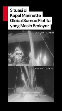 Video: Kapal Marinette Global Sumud Flotilla Masih Berlayar