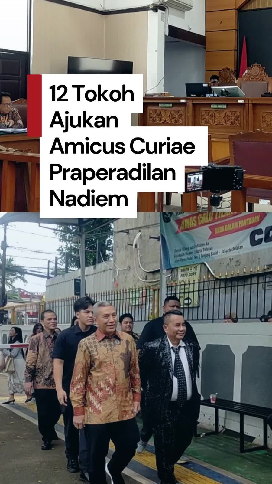 Video Eks Jaksa Agung-Pimpinan KPK Ajukan Amicus Curiae Praperadilan Nadiem