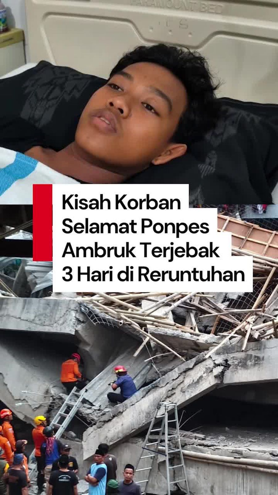 Video Santri Cerita Momen Terjebak 3 Hari di Reruntuhan Ponpes Sidoarjo Video Santri Cerita Momen Terjebak 3 Hari di Reruntuhan Ponpes Sidoarjo
