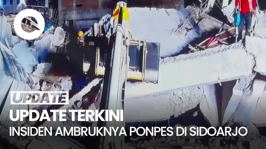 Video: 2 Jenazah Ponpes Ambruk di Sidoarjo Ditemukan di Tempat Wudu Musala