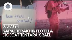 Video Israel Cegat Kapal Terakhir Flotilla yang Masih Berlayar ke Gaza