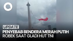 Video: TNI Ungkap Sebab Bendera Merah Putih Robek saat Geladi HUT ke-80