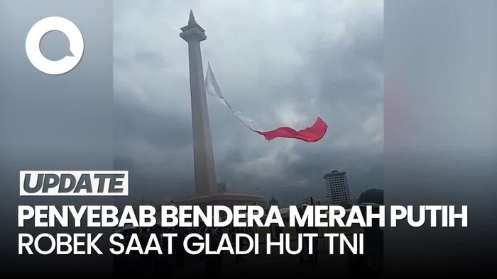 Video: TNI Ungkap Sebab Bendera Merah Putih Robek saat Geladi HUT ke-80