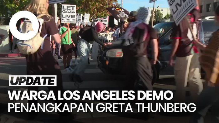 Video: Warga Los Angeles Demo Pro-Palestina, Protes Penangkapan Greta Cs