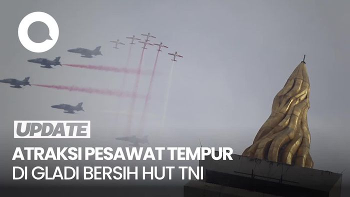 Video: TNI Gelar Gladi Bersih HUT Ke-80, Ada Atraksi Pesawat Tempur