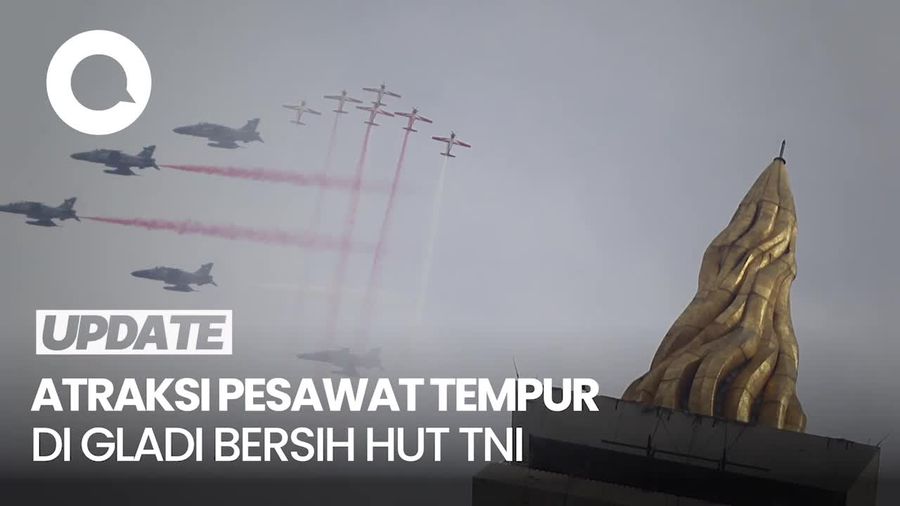 Video: TNI Gelar Gladi Bersih HUT Ke-80, Ada Atraksi Pesawat Tempur
