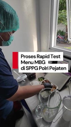 Video: Melihat Rapid Test Menu MBG di SPPG Polri yang Dipuji BGN