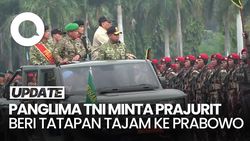 Video: Gladi HUT TNI, Panglima Minta Prajurit Beri Tatapan Tajam