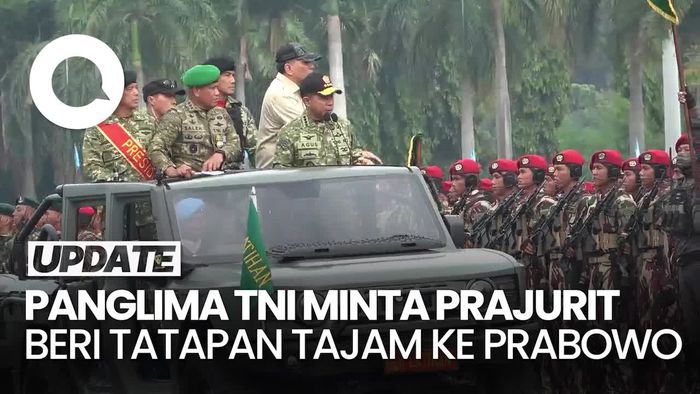 Video: Gladi HUT TNI, Panglima Minta Prajurit Beri Tatapan Tajam