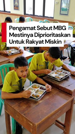 Video Pengamat Soroti Penyaluran MBG yang Tak Tepat Sasaran