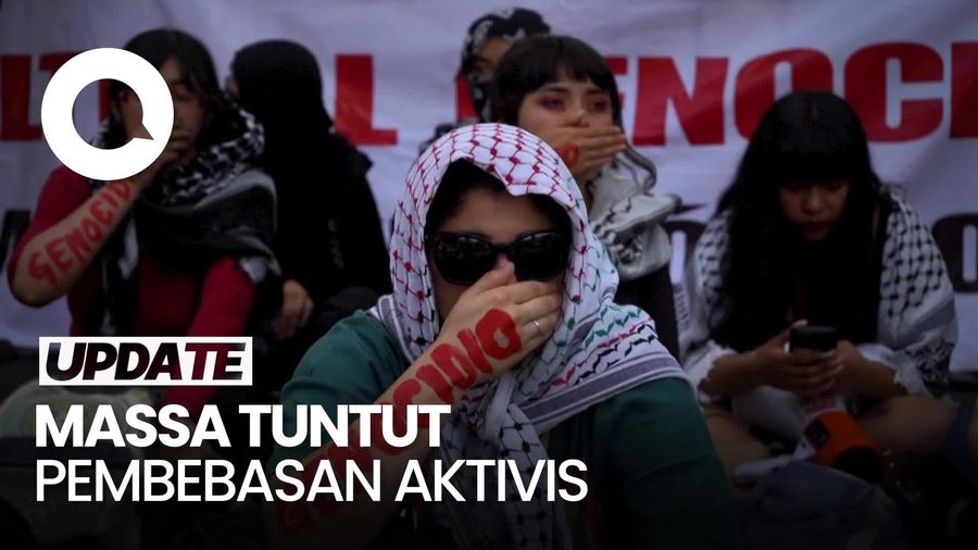 Video: Demo Mahasiswa di Meksiko Terkait Penahanan Aktivis oleh Israel