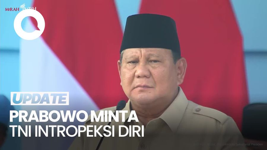 Video Prabowo: TNI Harus Intropeksi Diri, Bantu Penegak Hukum