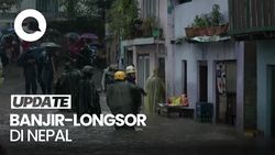 Video Banjir-Longsor Nepal: Sungai Meluap, Puluhan Jiwa Melayang