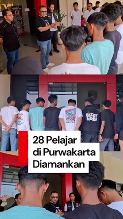  Video: 28 Pelajar Purwakarta Diamankan Polisi saat Hendak Tawuran