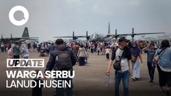 Video: Antusias Warga Bandung Padati Lanud Husein, Lihat Pesawat TNI AU