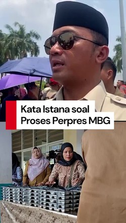 Video Pihak Istana Sebut Perpres Buat Sempurnakan Program MBG