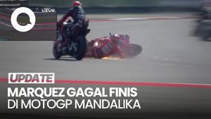 Video: Detik-detik Marc Marquez-Bezzecchi Crash di Mandalika