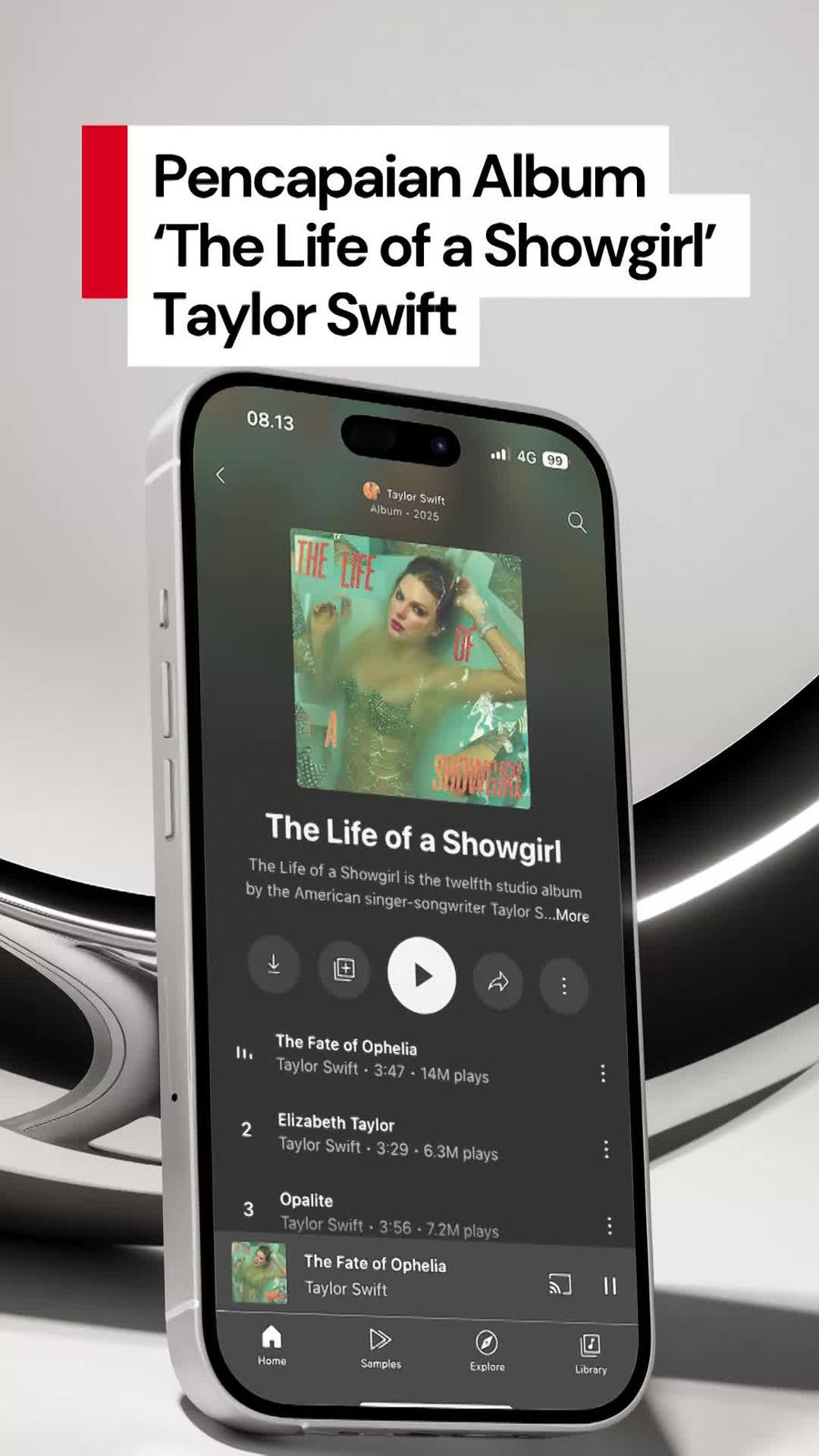 Video: Pencapaian Album The Life of a Showgirl Taylor Swift di Hari Pertama Rilis