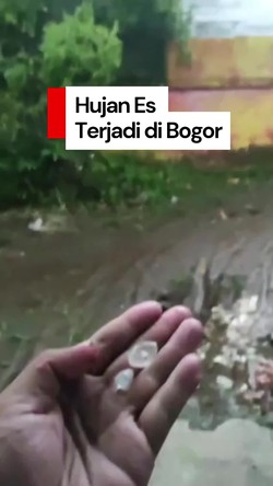 Video: Hujan Es Disertai Angin Kencang Landa 4 Kecamatan di Bogor