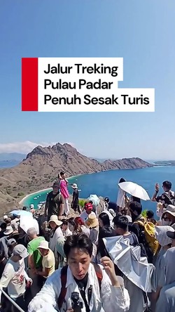 Video: Kunjungan Wisatawan Melonjak, Jalur Treking Pulau Padar Macet