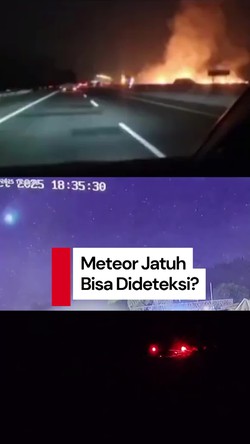 Video Apakah Meteor Jatuh Bisa Dideteksi? Ini Kata BRIN