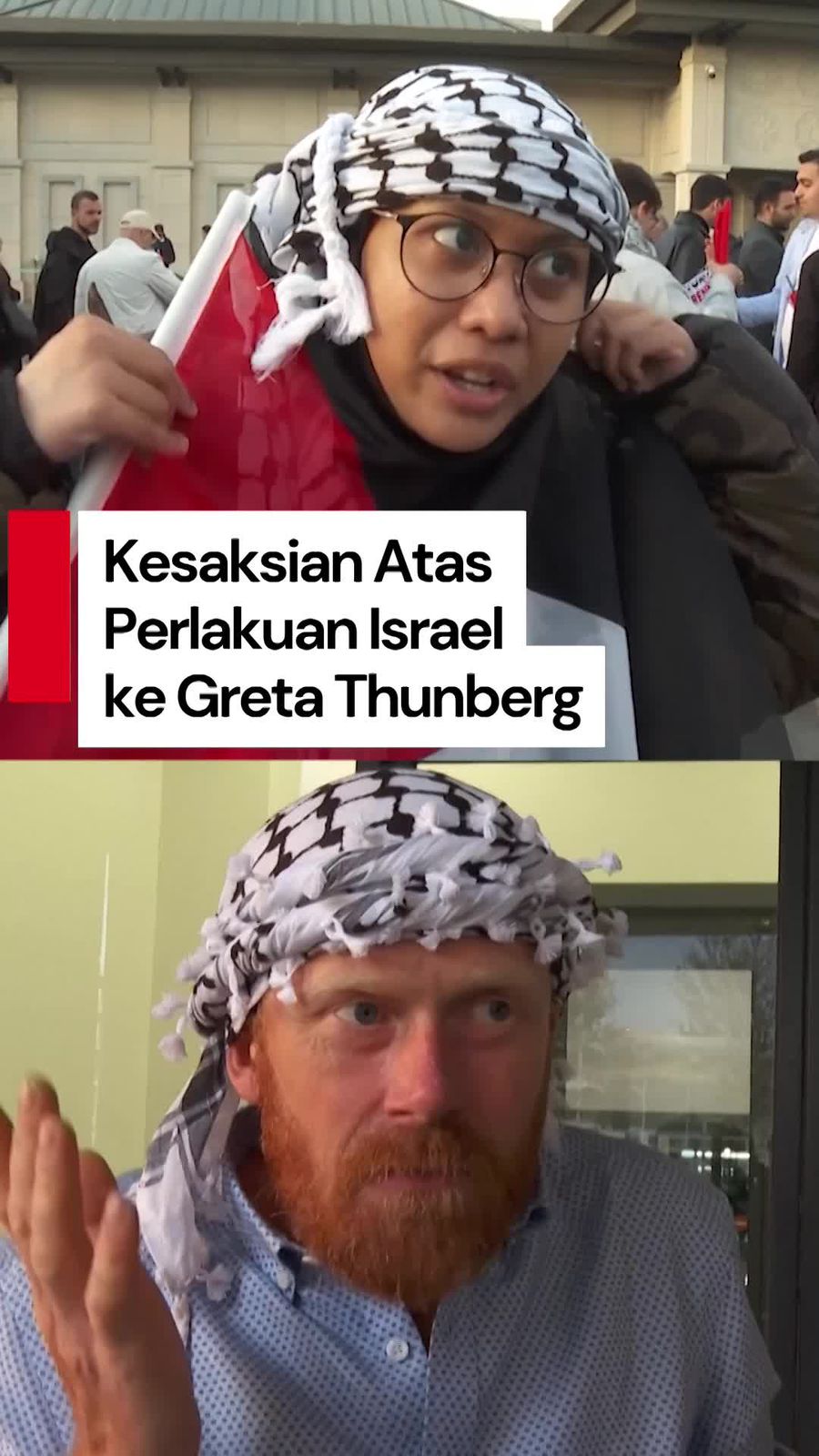 Video Ditangkap, Greta Thunberg Diperlakukan Seperti Binatang oleh Israel
