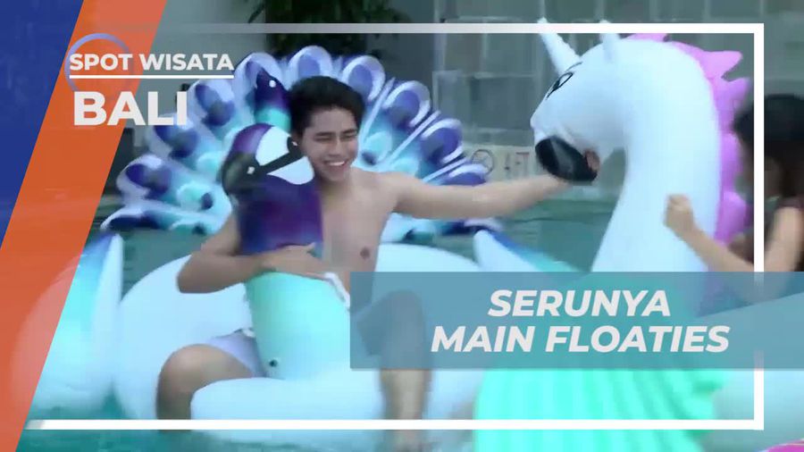 Menikmati Serunya Bersantai di Atas Floaties di Bali