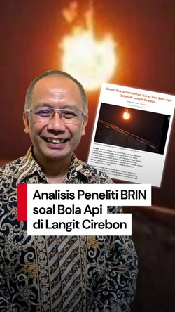 Video Peneliti BRIN: Meteor Jatuh di Laut Jawa