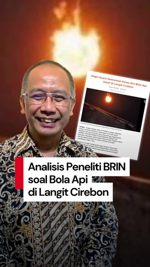 Video Peneliti BRIN: Meteor Jatuh di Laut Jawa