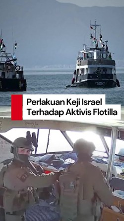 Video Aktivis Flotilla Cerita Kejinya Aparat Israel: Kepala Ditodong Senjata