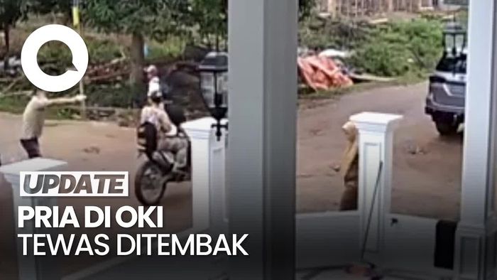 Video Detik-detik Pria di OKI Tewas Ditembak Saat Boncengi Istri