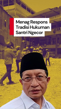Video: Respons Menag soal Tradisi Santri Dihukum Ikut Ngecor Bangunan 