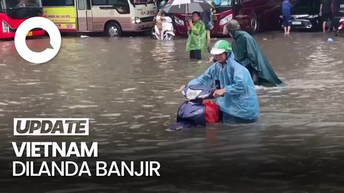 Video: Vietnam Dilanda Banjir, Sekolah-Bandara Terdampak