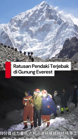 Video: Dihantam Badai Salju, Ratusan Pendaki Terjebak di Gunung Everest