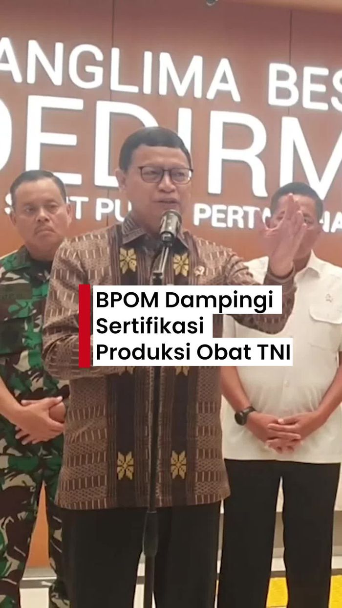 Video: TNI Produksi Obat, BPOM Dampingi Sertifikasinya